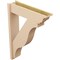 Ekena Millwork 8-in W x 32-in D x 44-in H Funston Trad Rough Cedar Woodgrain TimberThane Outlooker, Primed Tan OUTUR080X32X44FST04RCPR - alternate 3